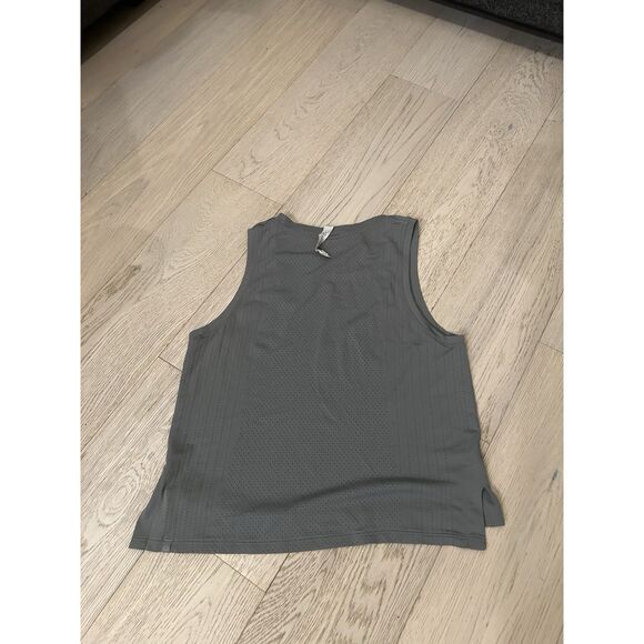 Lululemon Swiftly Breathe Crop Tank Women’s Size 4 Gray Running Sleeveless - Picture 4 of 5
